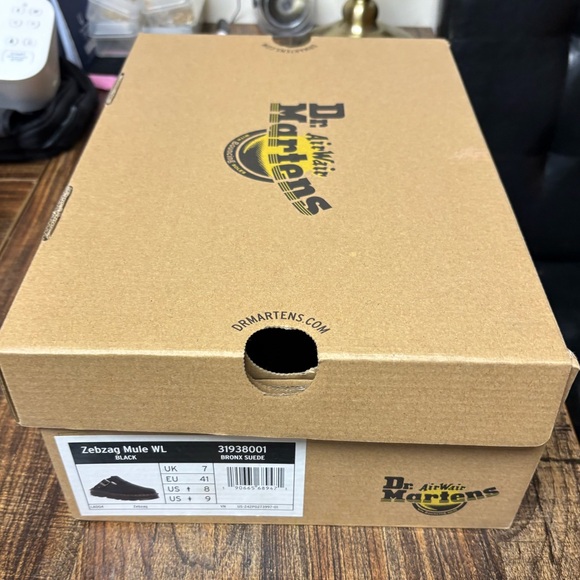 Dr Martens Zebzag Suede Slingback Platform Mules Women’s 9 - Picture 13 of 13